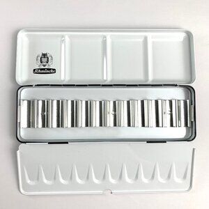 Schmincke Empty Metal Watercolour Box - Holds 12x5ml Tubes